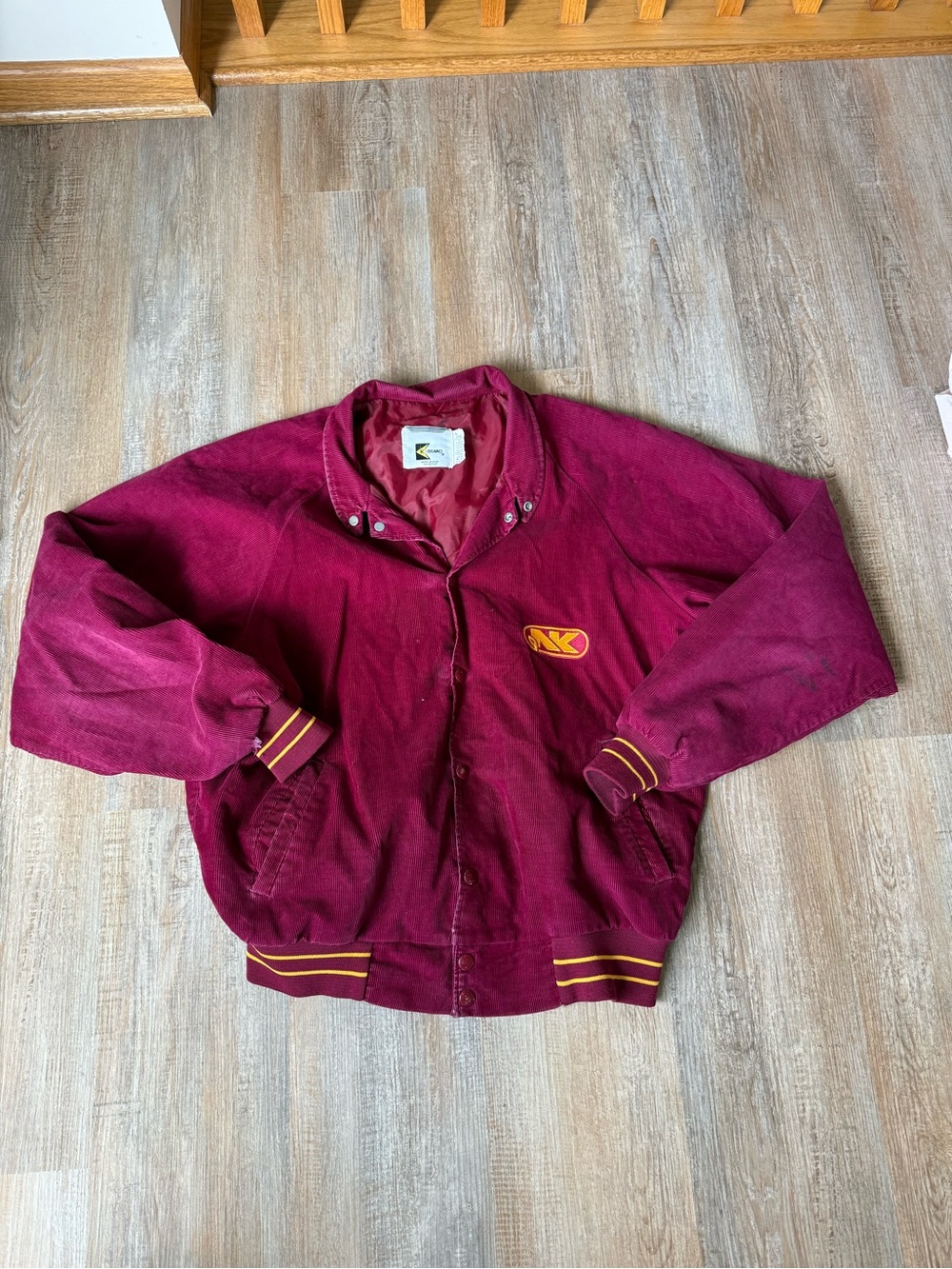 Vintage 1980s K-Brand Corduroy Trucker Jacket size L